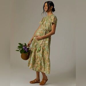 A Pea in the Pod Floral Maternity Midi Dress – Size S/P